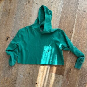 FP Movement by Free People Green Cropped Hoodie